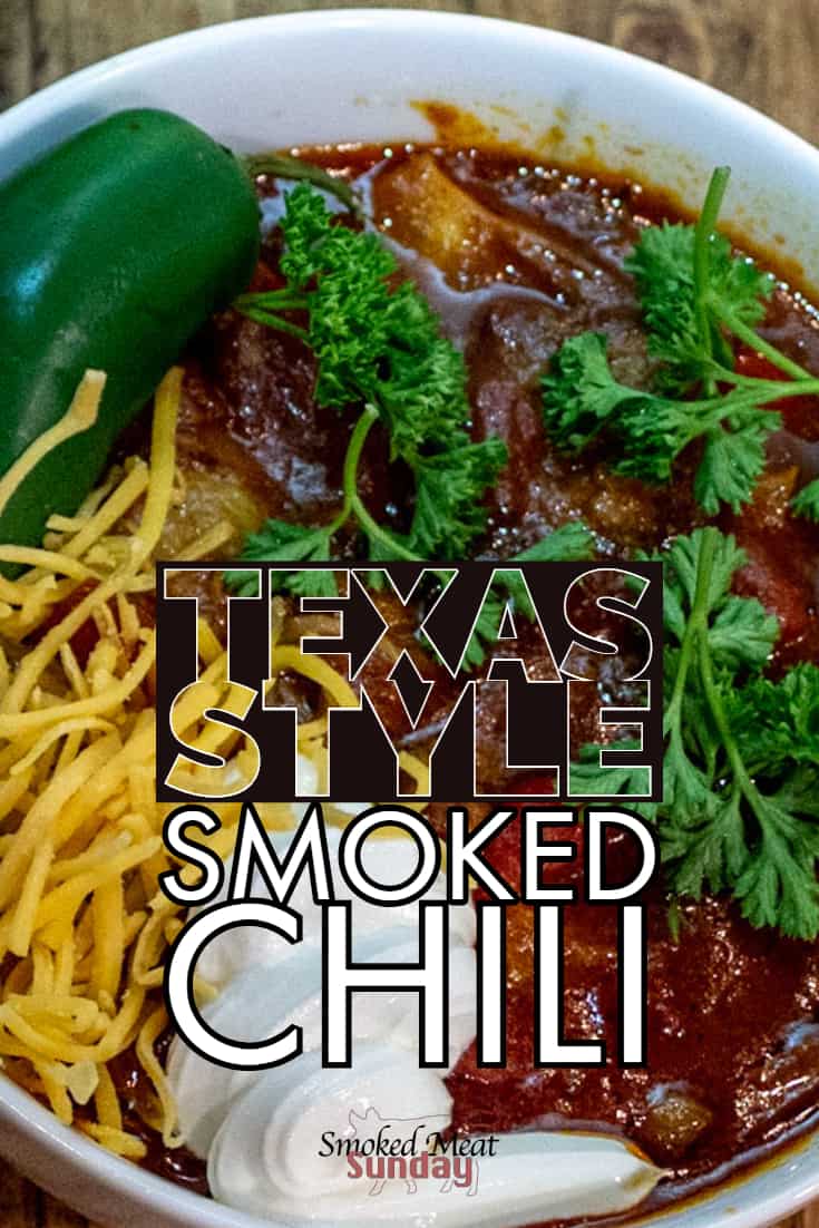 Smoked Chuck Roast Chili Recipe - Texas Style - Smoked Meat Sunday