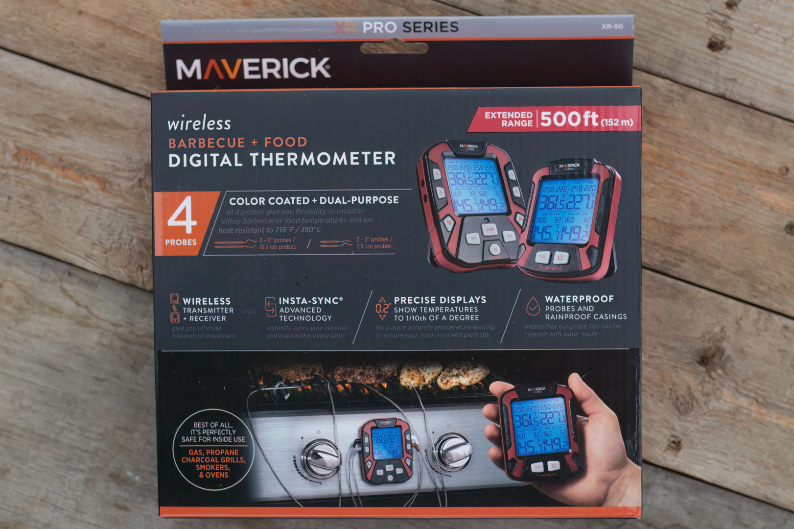 Maverick XR-50 Remote Barbecue and Smoker Thermometer